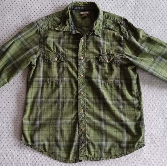 Vintage 90's pretty green Arizona pearl snap button up shirt - Picture 12 of 13